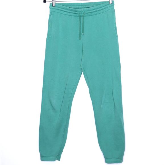 TNA Aritzia Cozy Fleece Boyfriend Sweatpants Biome Green Casual Women's S - Picture 1 of 10